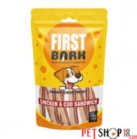 First Bark Dog Treats Chicken And Cod Sandwich 70 Gm